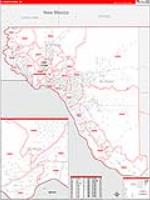 El Paso, Tx Carrier Route Wall Map